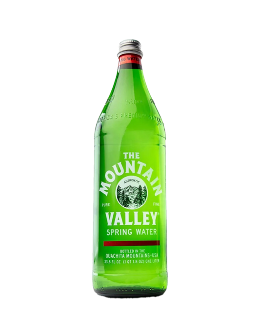 Mountain Valley Spring Water - 12 Pack 1 Liter Glass